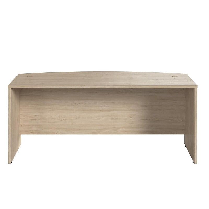 Bush Business Furniture Studio C 72"W Bow Front Desk, Natural Elm (SCD172NE) image 1