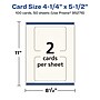 Avery Integrated Cards, 4.25" x 5.5", Matte Ivory, 100/Box (95276)~#|#~274B141F-8CF0-4154-B6643917D08B9401_sc7