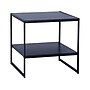 Household Essentials Jamestown 19.8"W x 19.8"D Laminate Side/End Table, Black Oak/Black (8170-1)~#|#~274DF5D7-DA7F-4CC9-B307302084C30156_sc7