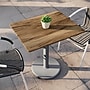 Flash Furniture TopGuard Rectangle Wood Restaurant Dining Table and Base, 30" x 24", Natural/Silver Base (ST2430NATTR18S)~#|#~274EF449-BB64-40C9-ABC5CC3719A45E5E_sc7