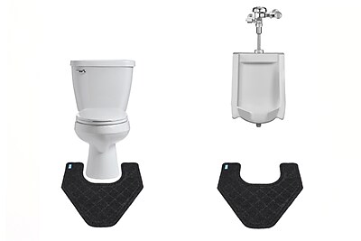 M + A Matting CleanShield Universal Anti-Fatigue Commercial Disposable Toilet & Urinal Floor Mat, 21.25″ x 20.5″, Charcoal Sansujyuku sansujyuku.com