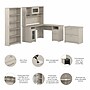Bush Furniture Cabot 60"W L Shaped Computer Desk with Hutch, File Cabinet and Bookcase, Linen White Oak (CAB010LW)~#|#~275B2C62-E0C5-415F-BFD54BEC87E69659_sc7