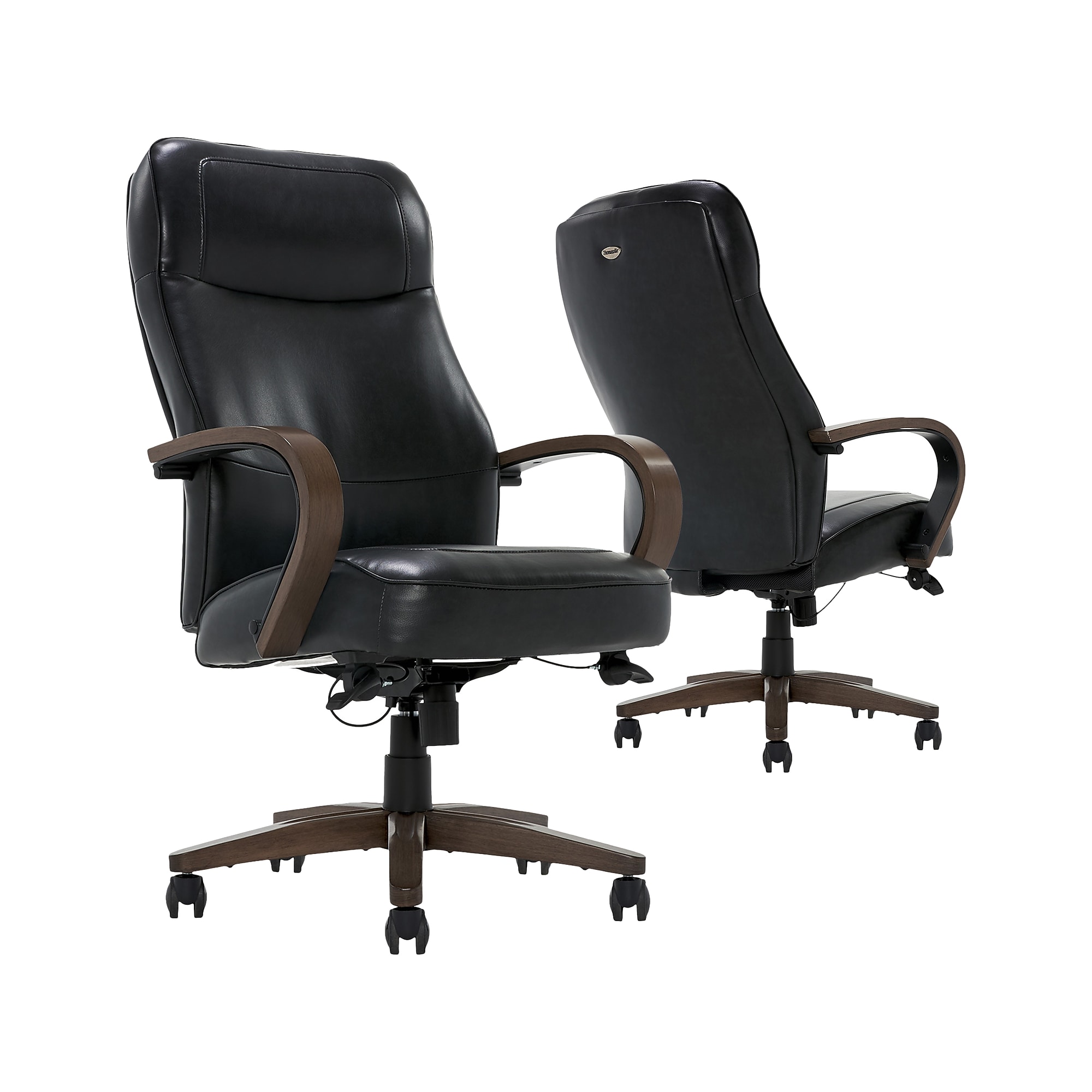 Thomasville Furniture Lockhart Ergonomic Bonded Leather Swivel Executive Chair, Black (51494-BLK) Sansujyuku sansujyuku.com