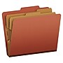 Pendaflex Moisture Resistant Heavy Duty Classification Folder, 2-Dividers, 2" Expansion, Letter Size, Brick Red, 10/Box (1257R)~#|#~275F5019-A792-4197-B50037EE55D0E713_sc7