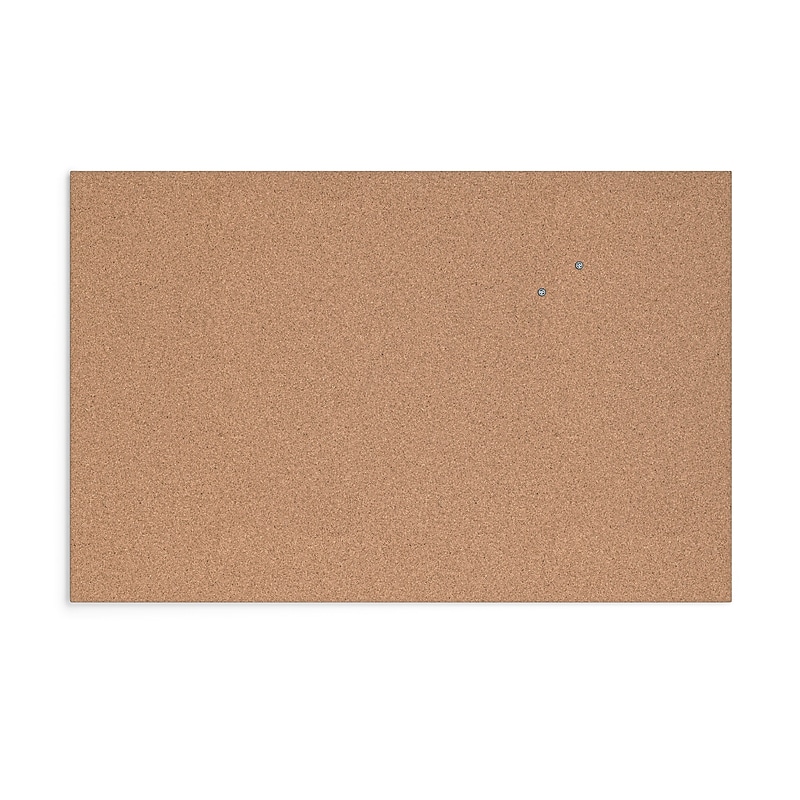 U Brands Cork Bulletin Board, Frameless,  3' x 2' (2875U00-01) image 1