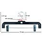 Nahanco 12" Plastic Super Heavy Weight Skirt/Slack Hanger, Black, 100/Carton (2611RC)~#|#~27644497-CC60-444F-B17202A4133E4759_sc7