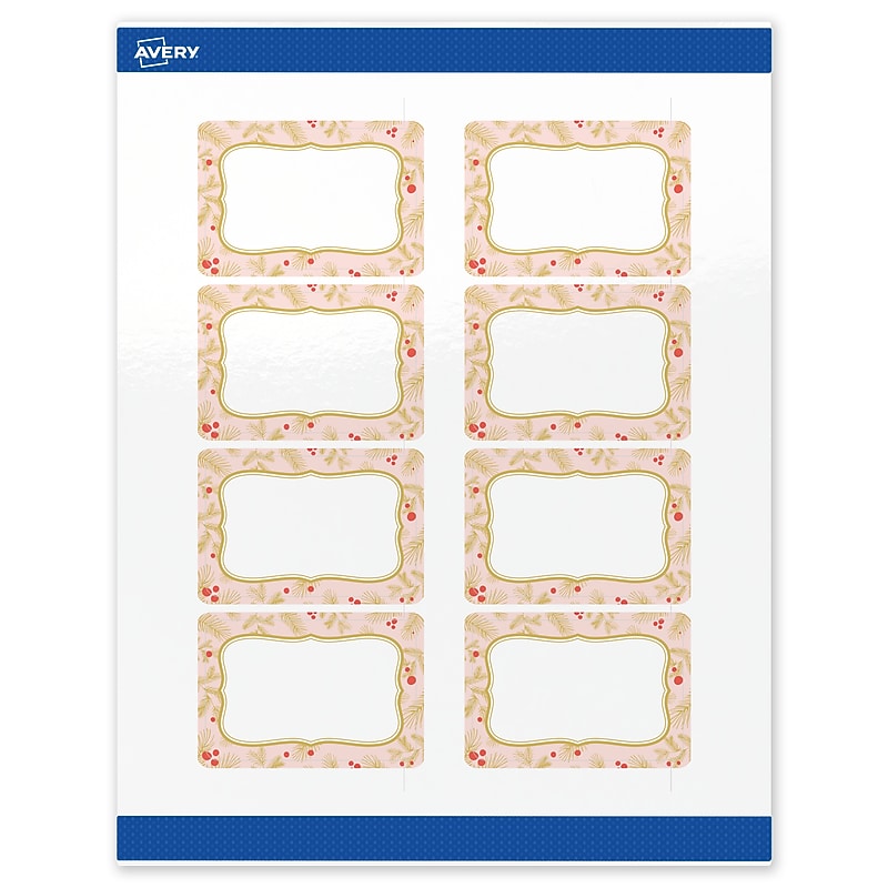 Avery Rectangle Multipurpose Labels, 2" x 3", White, 80/Pack (19479370478) image 1