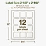 Avery Hemp Square Laser/Inkjet Multipurpose Labels, 2-1/8" x 2-1/8", Off-White (96/Pack)~#|#~27669E19-38D9-4F01-B679605EF4F508BD_sc7