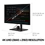 ViewSonic ColorPro 27" 4K Ultra HD 60 Hz LED Monitor, Black (VP2786-4K)~#|#~27701D21-1A88-4A35-BED5082694E7AEDD_sc7