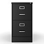 Staples 2-Drawer Vertical File Cabinet, Locking, Letter, Black, 22"D (22335D)~#|#~27793A15-FFAA-4C93-A6F89A3D7E6B3485_sc7