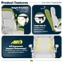 Serta Quinten Ergonomic Faux Leather Executive Chair, Cool Off White (52959-OWHT)~#|#~277A55B5-2642-4A80-8523FF7705E98AA3_sc7