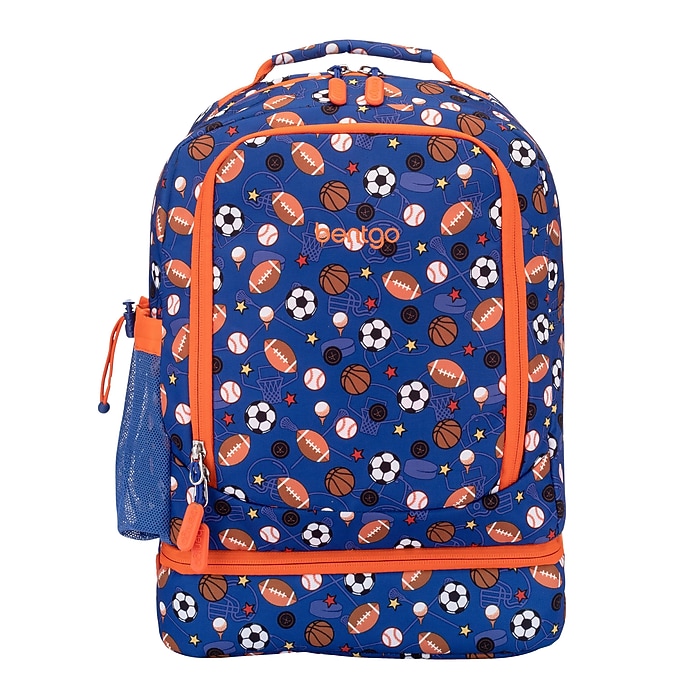 Bentgo Kids Prints 2-in-1 Backpack & Insulated Lunch Bag, Sports