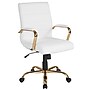 Flash Furniture Whitney Ergonomic LeatherSoft Swivel Executive Chair, White/Gold (GO2286MWHGLD)~#|#~277D748E-DE08-4C10-B237A7D05EEC473F_sc7