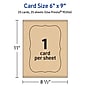 Avery Integrated Cards, 6" x 9", Matte Kraft Brown, 25/Pack (95354)~#|#~2781BD82-7E6E-45E2-8BB8A4D079F20484_sc7