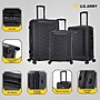 US Army FOX PRO 3-Piece Hardside Spinner Carry-On Luggage Set, TSA Checkpoint Friendly, Black (USLFPROSML-BLK)~#|#~27821A8A-7770-4D27-9047EDB0384B62A1_sc7