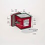 Household Essentials Holiday Saucer Storage Box with Felt Protectors, Red/Green (HH530RED)~#|#~27838D8D-A462-4EB8-99C6CA17211759F2_sc7