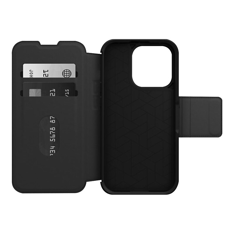 OtterBox Strada Series Shadow Black Folio Case for iPhone 14 Pro (77-88564) image 1