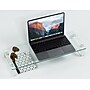 Mount-It! Monitor Riser and Laptop Stand, Clear/Silver (MI-7262)~#|#~278BAFCB-2602-4C22-9F390F8EBA42EDF3_sc7