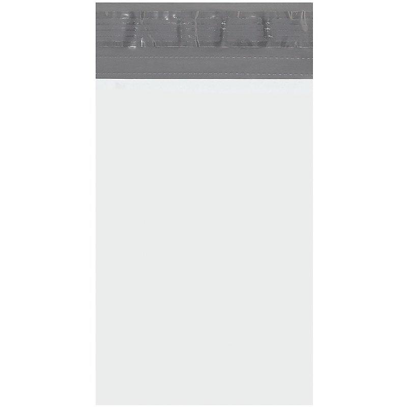 6" x 9" Self-Sealing Poly Mailer, White, 1000/Carton (B871) image 1