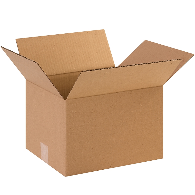 12" x 10" x 8" Heavy Duty Shipping Boxes, 44 ECT, 500/Pallet (HD12108PL) image 1