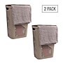 Mind Reader 15.85-Gallon Slim Laundry Hamper with Lid, Plastic, Tan, 2/Set (2HBIN60-BRNM)~#|#~2795D60A-D94C-4B94-96E1DF0F00EE9117_sc7