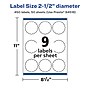 Avery Laser/Inkjet Multipurpose Labels, 2.5" x ", Glossy White, 450/Box (94516)~#|#~27968C96-FE04-419C-B5F752B3F9C16B13_sc7