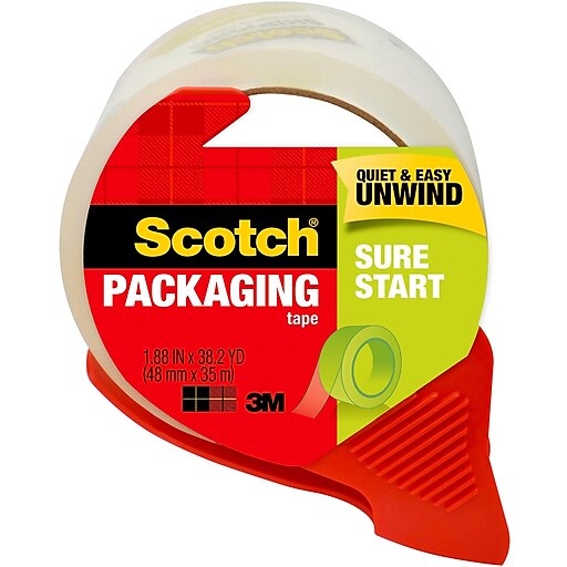 Scotch Sure Start Shipping Tape 1.5 Core 1 78 x 25 Yd. Pack Of 6 Tapes -  Office Depot