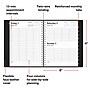 2027 Staples 8" x 11" Four-Person Daily Appointment Book, Black (ST58479)~#|#~279E2906-7FFC-4FFB-AF3E02B47CFD2CAF_sc7