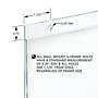 Azar Hanging Sign Holder, 9.25" x 14", Horizontal, Wall Mounted, Clear, Acrylic, 10/Pack (162706)~#|#~279EEB80-5B3A-4E36-8D09A0B9CC801DB1_sc7