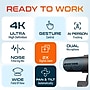 Delton AIC60 UHD 4K Face Tracking and Gesture Controls Webcam, 8.3 Megapixels, Black, (DCAIC60)~#|#~27A2ECB1-C606-4E9F-96B2070B21AFB12A_sc7