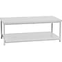 Household Essentials Jamestown 39.4"W x 19.7"D Laminate Coffee Table, Scandinavian White/White (8204-1)~#|#~27A7E68D-BBB2-475A-B3E7F88BA79E87FF_sc7