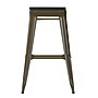 Flash Furniture Cierra Industrial Metal Indoor Bar Height Stools without Back, Gunmetal/Black, 4-Pieces/Pack (4ET32030GNRPL2B)~#|#~27A8F20F-F50D-4546-BF2462923B8D146E_sc7