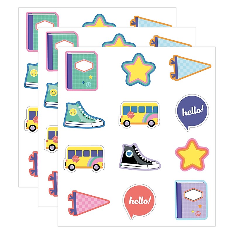 Carson Dellosa Education We Stick Together Hello School Cut-Outs, 36/Pack, 3 Packs/Bundle (CD-120652-3) image 1