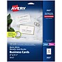 Avery Business Cards, 2" x 3 1/2", White/Gold, 10 Cards/Sheet, 10 Sheets/Pack, 100 Cards/Pack (3327)~#|#~27B2B85B-1F28-45E3-8A8D57502FDF3401_sc7