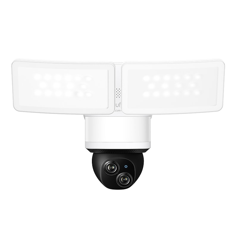 Eufy Dual-Lens Outdoor Wireless Floodlight Camera, White (T8425121) image 1