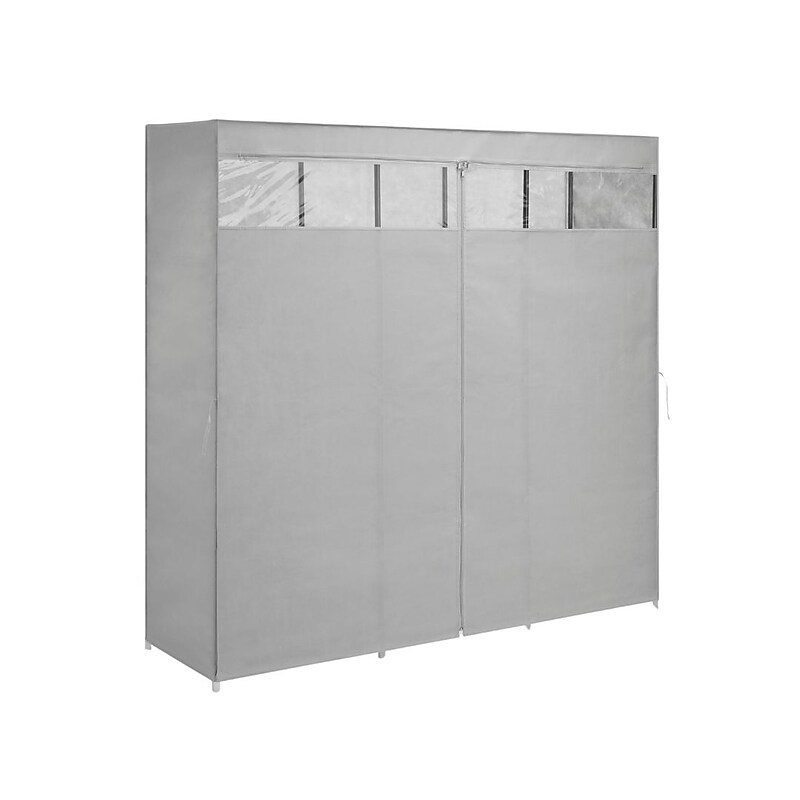 Whitmor 61.02" x 61.02" Portable Closet, Gray (6262-11750-SIOC) image 1