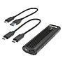 Plugable M.2 USB 3.1 NVMe External Hard Drive Enclosure, SSD, Black (USBC-NVME)~#|#~27C5117D-CEB1-4010-A63D5C69E867A23F_sc7