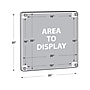 Azar Sign Holder, 16" x 16", Wall Mounted, Gold Acrylic, 4/Pack (105520-GLD-4PK)~#|#~27C7ED7D-A896-4EE9-8B3A91B03420257F_sc7