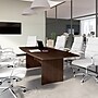 Bush Business Furniture 96W x 42D Boat Shaped Conference Table with Wood Base, Mocha Cherry (99TB9642MRK)~#|#~27D29E64-F181-4A66-9DFA3494CAB16DF9_sc7