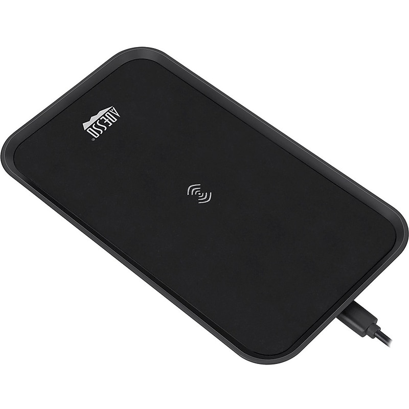 Adesso 10W Max Qi-Certified 3-Coil Wireless Charging Pad for Qi Capable Devices, Black (AUH-1030) image 1