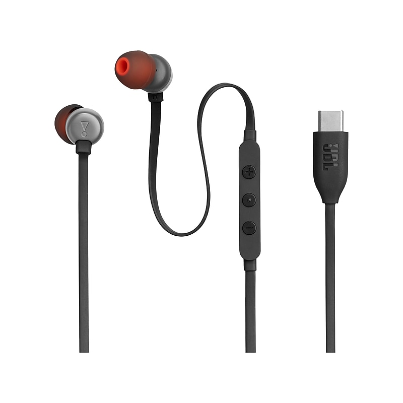 JBL TUNE 310C Ambient Sound Earbuds, Black (JBLT310CBLKAM) image 1