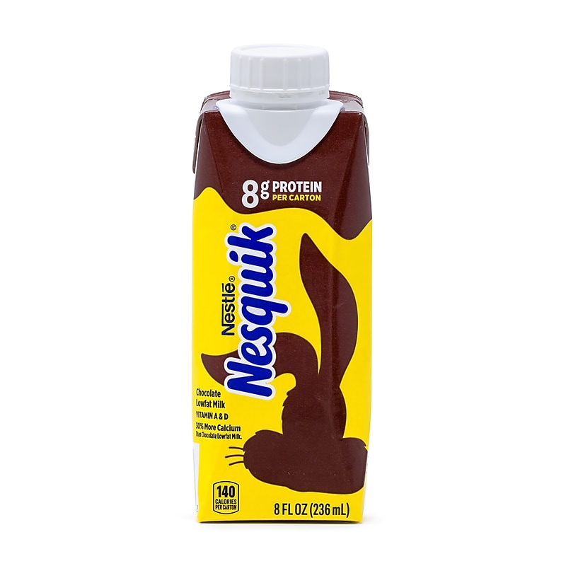 Nesquik Chocolate Lowfat Milk, 8 oz., 15 Bottles/Pack image 1
