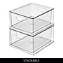 iDESIGN Small Stackable Plastic Storage Bin, Clear (27983M2)~#|#~27E3BF59-9C2C-4631-908390E982CA37FA_sc7