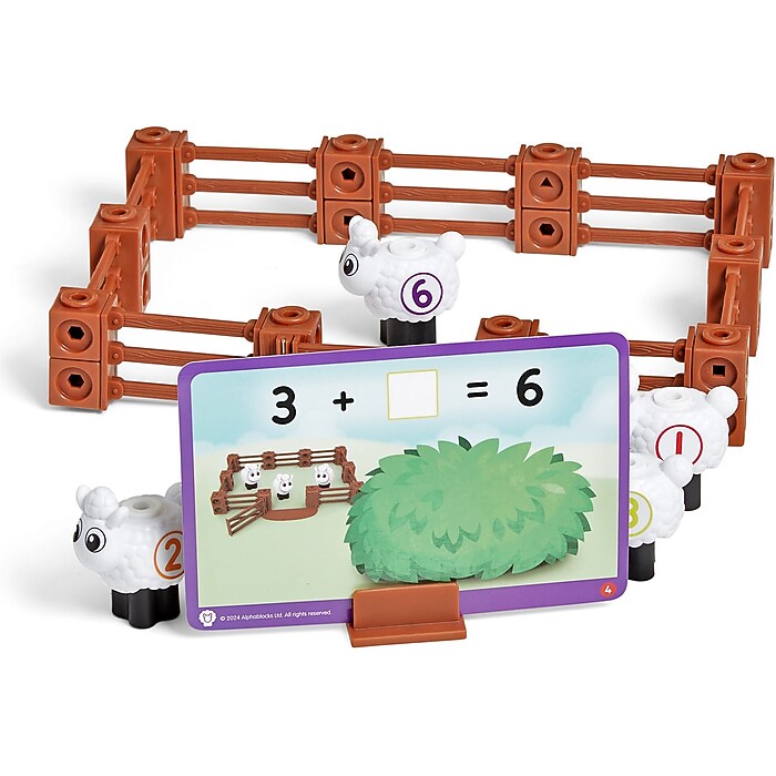 hand2mind Numberblocks Sheep Farm MathLink Cubes Activity Set