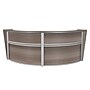 Regency Marque 124.5"W Curved Reception Desk Workstation, Driftwood Gray (77292GY)~#|#~27E88CD0-48F7-477A-866C6E9F1816B0D0_sc7