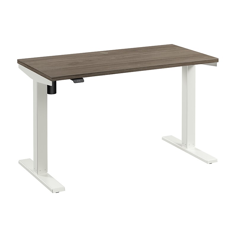 Bush Business Furniture Move 40 Series 48"W Electric Adjustable Standing Desk, Modern Hickory (M4S4824MHWK) image 1