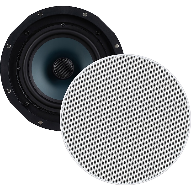Dayton Audio Contractor Series CC65W 100W Max In-Ceiling Speaker Set, 2-Count, White image 1