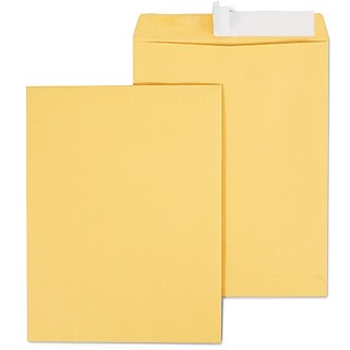 Staples QuickStrip EasyClose Kraft Self Seal Catalog Envelopes, 9