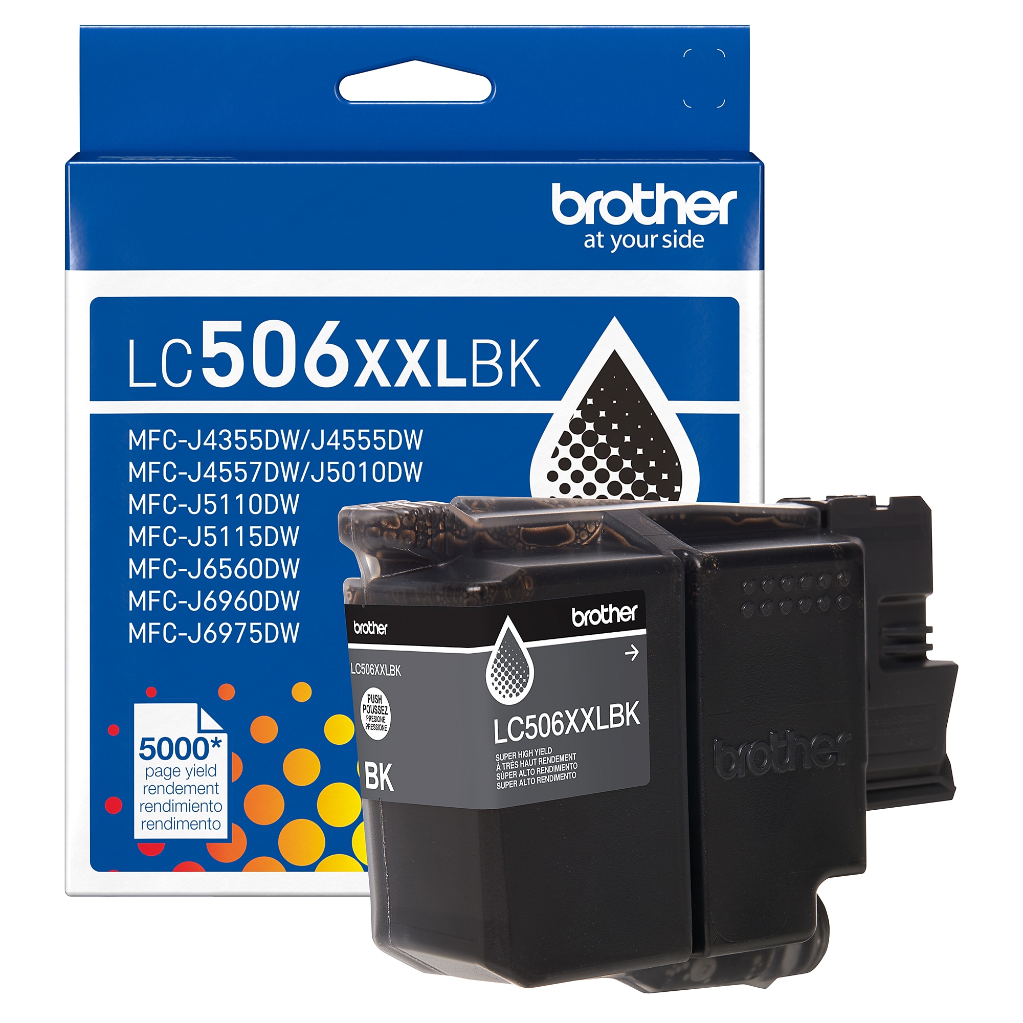 Brother LC506XXL Black Super High Yield Ink Cartridge, Prints Up to 5,000 Pages (LC506XXLBKS) Sansujyuku sansujyuku.com