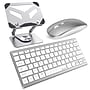 Delton N35 Wireless Keyboard and Mouse & Swivel Tablet Stand Bundle, White (DTTKITN35WWSW60)~#|#~27EB9847-8D81-4EF0-B3AF7FCE91A4E44C_sc7